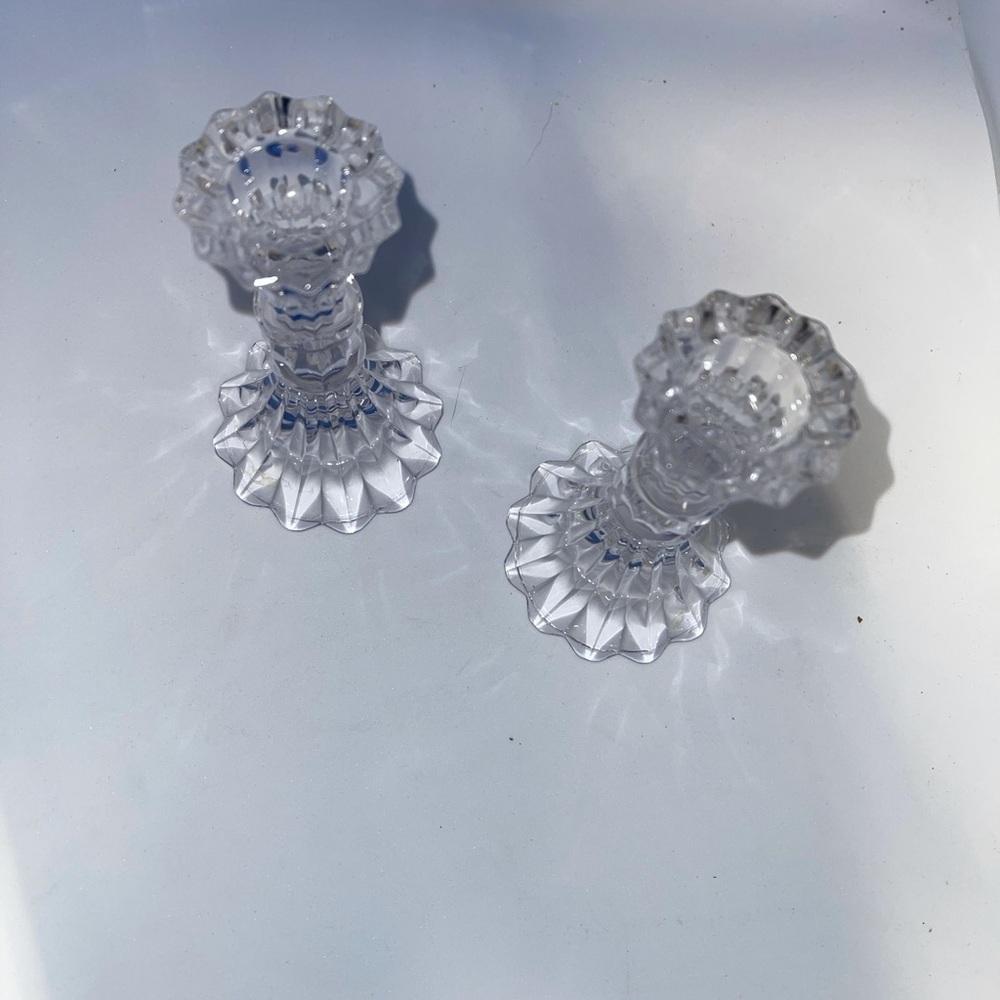 Vintage Princess House Crystal Candle Holders